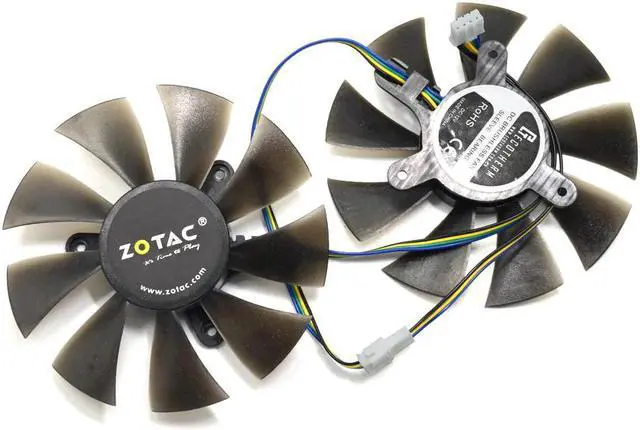 Alt view image 3 of 6 - 85mm 4Pin Cooler Fan Replace For ZOTAC GTX1060 6GB GTX 1070 Mini GTX 1060 Graphics Card Cooling Fan GFY09010E12SPA GA91S2H