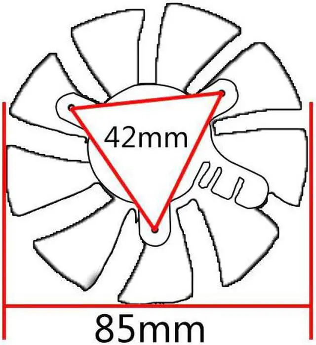 Alt view image 5 of 6 - 85mm 4Pin Cooler Fan Replace For ZOTAC GTX1060 6GB GTX 1070 Mini GTX 1060 Graphics Card Cooling Fan GFY09010E12SPA GA91S2H