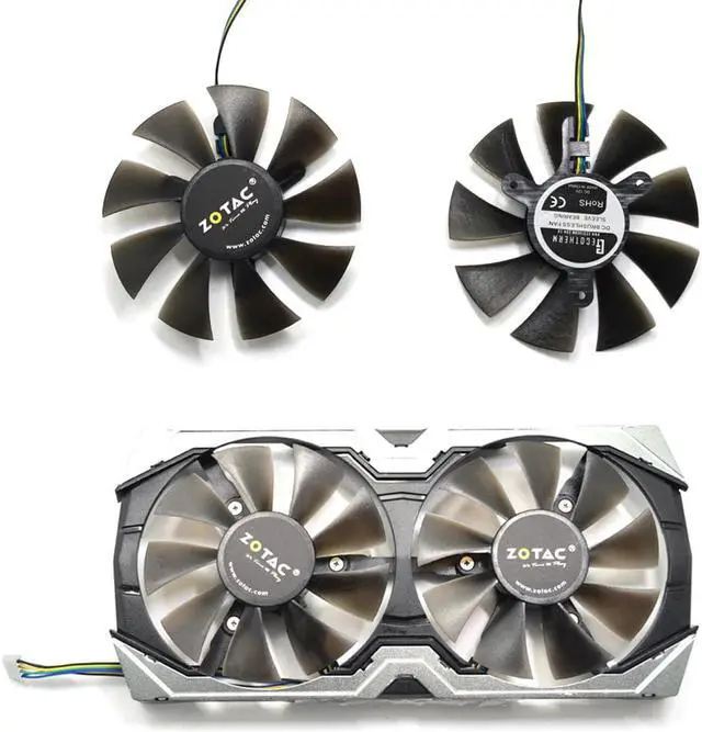 Alt view image 6 of 6 - 85mm 4Pin Cooler Fan Replace For ZOTAC GTX1060 6GB GTX 1070 Mini GTX 1060 Graphics Card Cooling Fan GFY09010E12SPA GA91S2H