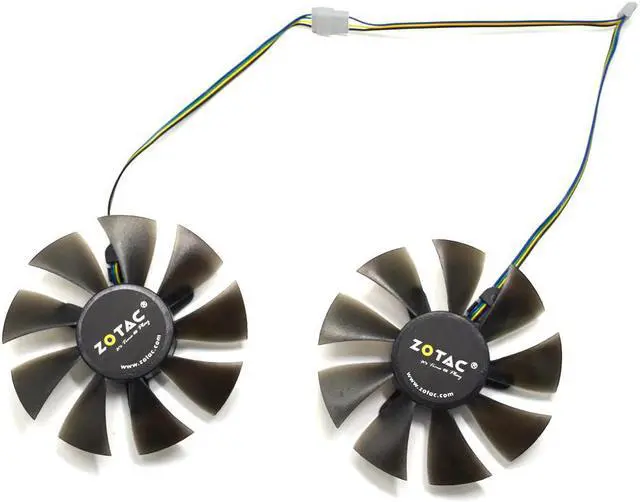 Alt view image 4 of 6 - 85mm 4Pin Cooler Fan Replace For ZOTAC GTX1060 6GB GTX 1070 Mini GTX 1060 Graphics Card Cooling Fan GFY09010E12SPA GA91S2H