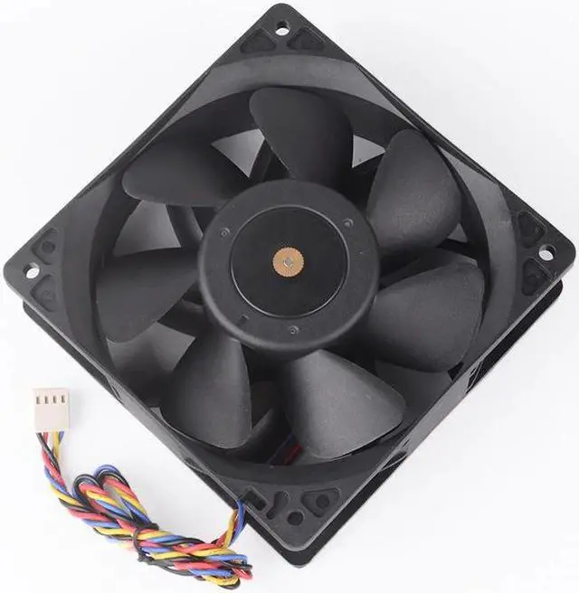 Alt view image 2 of 5 - Manufacturers supply 12038 12 v 2.7 A cooling fan, chassis fan 6000 RPM high wind 4 wire PWM control Customizable fan parameters