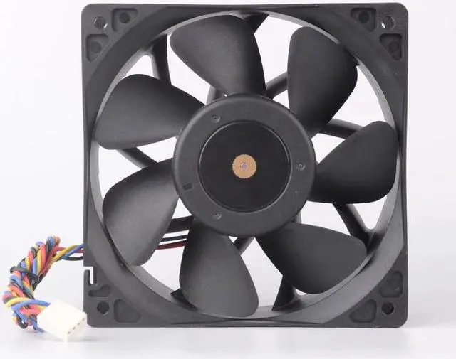 Alt view image 3 of 5 - Manufacturers supply 12038 12 v 2.7 A cooling fan, chassis fan 6000 RPM high wind 4 wire PWM control Customizable fan parameters