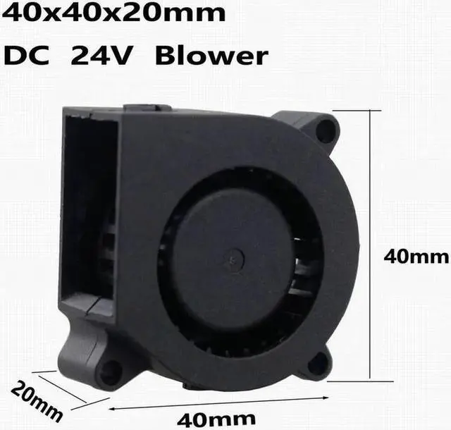 Alt view image 2 of 6 - 2pcs 4cm 40mm x 20mm 4020 24V Computer Case Cooling blower Fan 40*20mm
