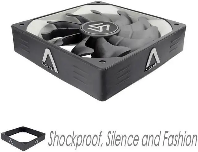 Alt view image 4 of 6 - S 120 PC Fan 120mm High Air Flow Cooler 12V 3pin Cooling Fans for PC Case, CPU Cooler, Water Cooling