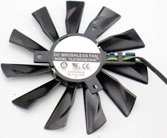 Alt view image 3 of 6 - 95mm Cooler Fan For MSI GTX780Ti/780/760/750Ti R9 290X/290/280X/280/270X GAMING PLD10010B12HH Cooling Fan