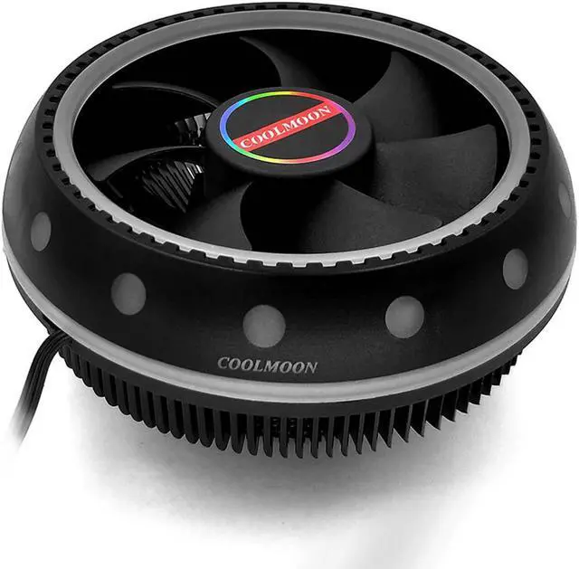 Alt view image 5 of 6 - Aluminum 3 Pin CPU Cooler Radiator RGB Heat Sink Silent PC CPU Cooling Cooler Heatsink Fan for Intel LGA/115X/775/1366/AM3/AM4