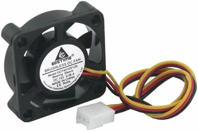Main image of 5 pcs 12 Volt 3Pin 4010 Cooling Fan 40x40x10mm DC Brushless Small Fan 12v 40mm x 10mm PC Heatsink Cooler 4cm