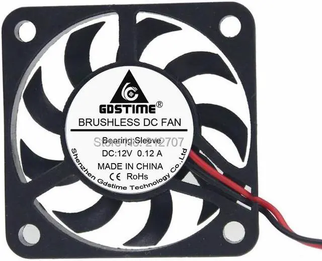 Alt view image 2 of 6 - 10PCS 40X40X7mm 12V 4cm 40mm Small Brushless Computer Cooler DC Cooling Fan