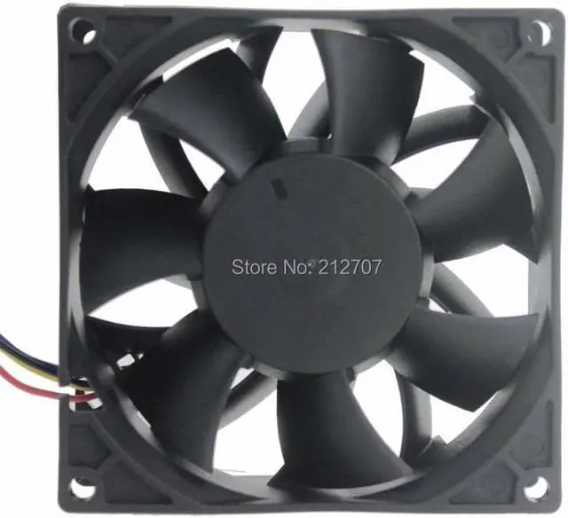 Alt view image 3 of 6 - 2Pcs 92x92x38MM 92mm 24V DC Cooling Waterproof Fan PWM 4Pin Dual Ball Bearing Computer Cooler 9238