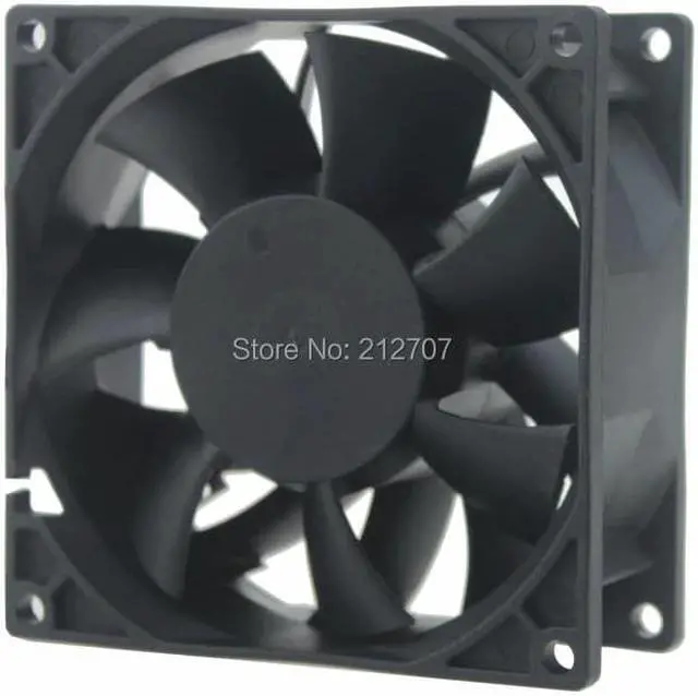 Alt view image 4 of 6 - 2Pcs 92x92x38MM 92mm 24V DC Cooling Waterproof Fan PWM 4Pin Dual Ball Bearing Computer Cooler 9238