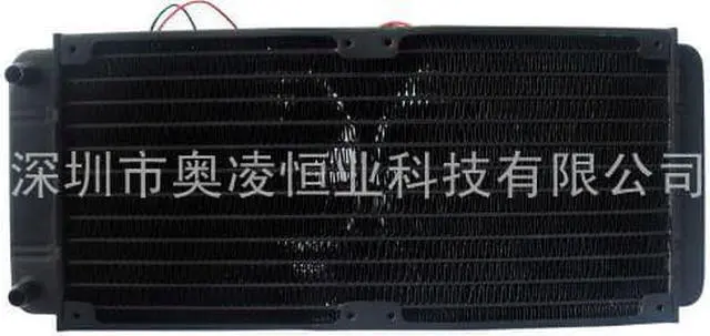 Alt view image 2 of 3 - Cooling 240MM Water cooling radiator double fans For computer water discharge radiator strong wind Recommend!