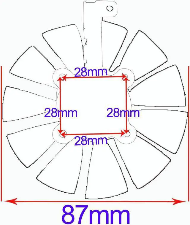 Alt view image 3 of 4 - 87MM PLD09210S12HH Cooling Fan For ASUS Strix DRAGON GTX 980 Ti GTX 1060 1080 1070 RX 480 580 Graphics Card Cooler Fans
