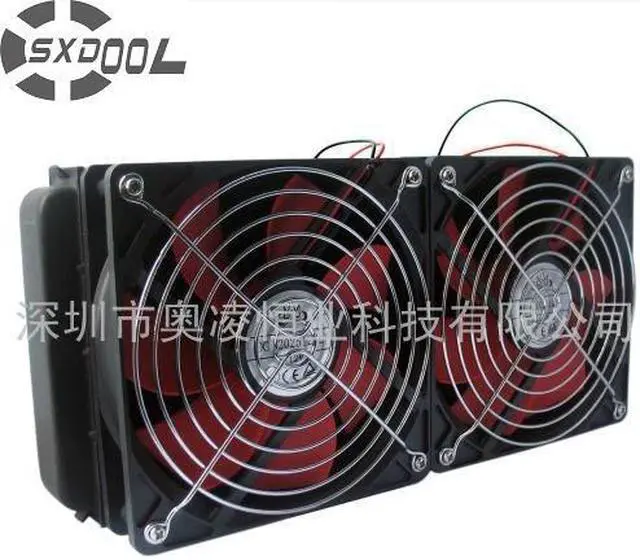 Main image of Cooling 240MM Water cooling radiator double fans For computer water discharge radiator strong wind Recommend!