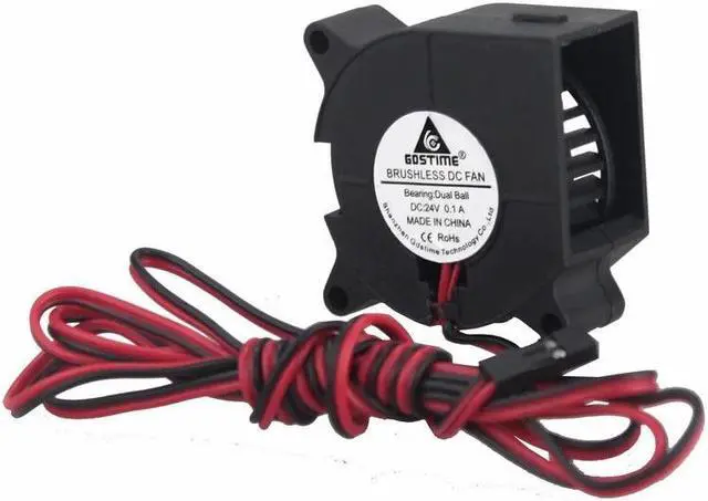 Main image of 5 Pieces Dual Ball 3D Pinter Cooler 40mm x 20mm 4020 Blower 24V DC Cooling Fan 100cm Cable Wire Turbo 24Volt