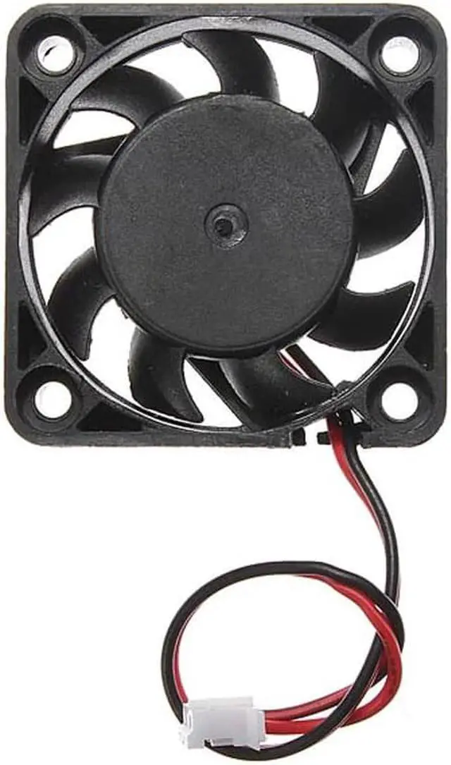 Alt view image 3 of 6 - 12V 2 Pin 40mm Computer Cooler Small Cooling Fan PC Black F Heat sink O.18
