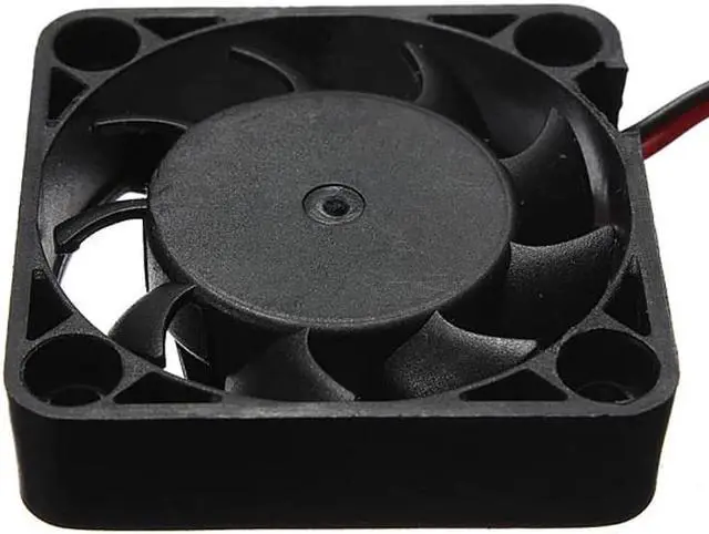 Alt view image 2 of 6 - 12V 2 Pin 40mm Computer Cooler Small Cooling Fan PC Black F Heat sink O.18