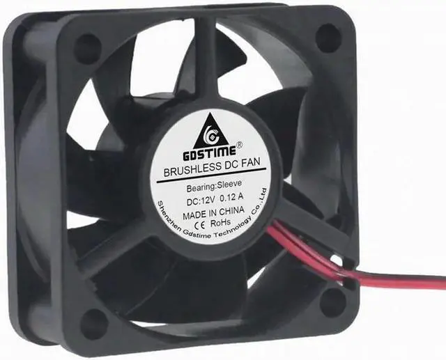 Alt view image 2 of 6 - 2pcs DC 12V 50mm x 20mm 2Pin Power Brushless Cooler Cooling Fan 50x50x20mm 5020S