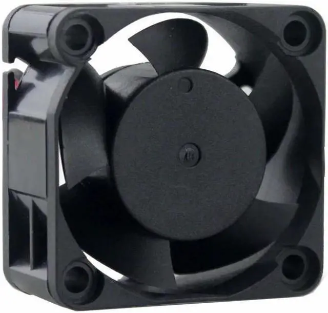 Alt view image 3 of 6 - 1 Piece 4cm Heatsink Cooler 40x40x20mm 4020 DC 12V Black Plastic Brushless Cooling Fan 40mm x 20mm