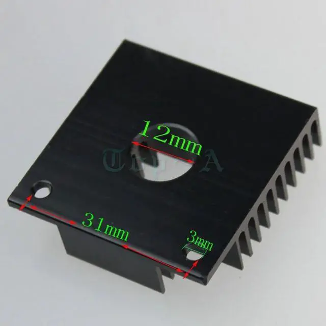 Alt view image 4 of 6 - 5 Pieces 40x40x11mm Aluminum Heatsink Cooling Fan for 3D Laser Printer CPU Chip Electronics H179
