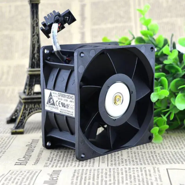 Alt view image 2 of 2 - 9CM Dual Fan cooling 9250 12V 2.1A GFB0912EHG Quality Assurance cpu cooler heatsink axial Cooling Fan