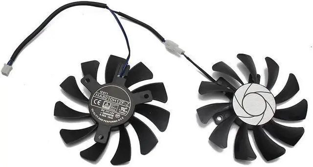 Alt view image 4 of 4 - HA8010H12F Z 75MM 2Pin GTX1050 2GT OC GPU Cooler DUAL Fan For MSI Geforce GTX 1050Ti GTX 1050 Ti 4GT OC Graphic Card Cooling Fan