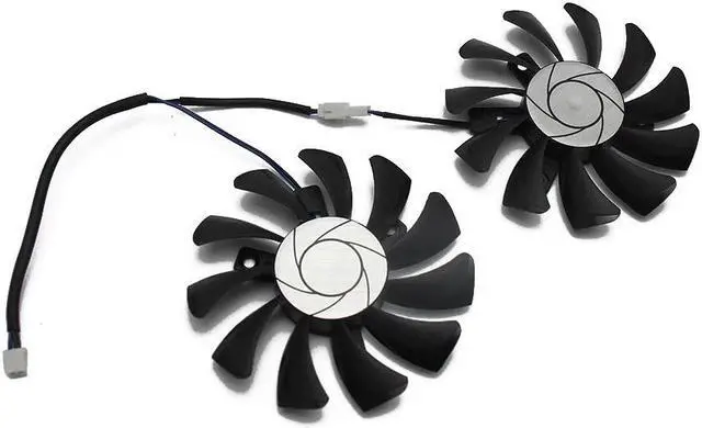 Alt view image 2 of 4 - HA8010H12F Z 75MM 2Pin GTX1050 2GT OC GPU Cooler DUAL Fan For MSI Geforce GTX 1050Ti GTX 1050 Ti 4GT OC Graphic Card Cooling Fan