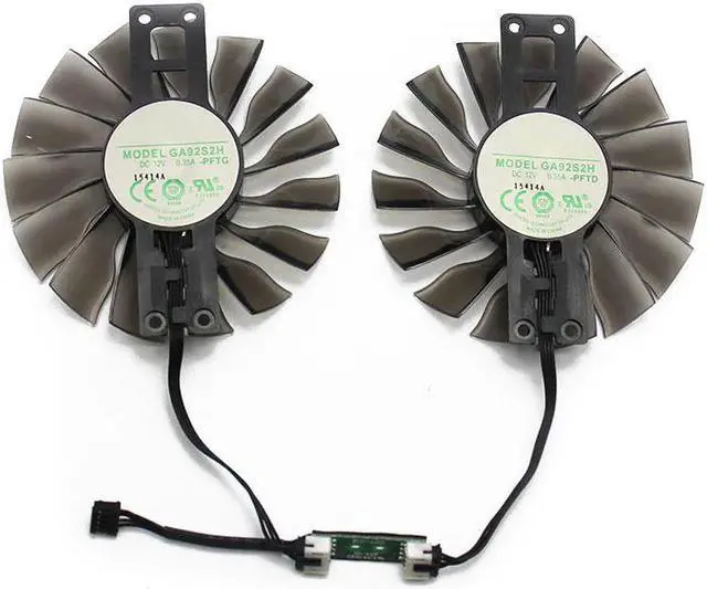 Alt view image 5 of 5 - 2pcs/set GA92S2H 4PIN 90mm VGA GTX1060 Super JetStream Fan For MAXSUN palit GTX 1060 JETSTREAM Video Card Cooling Fan
