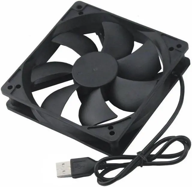 Alt view image 4 of 6 - 1 Pcs 5V 120x25mm 120mm Dual Ball Bearing PC High Speed DC Brushless Cooling Fan 12025S 12cm CPU USB Case Cooler