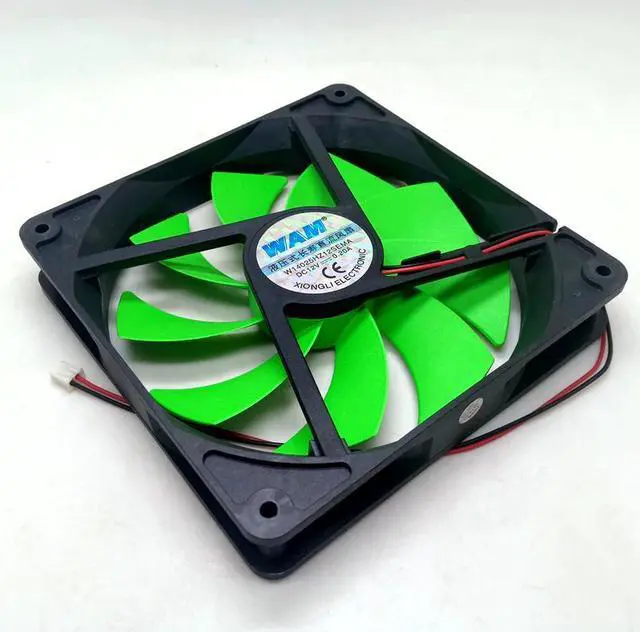 Alt view image 4 of 4 - 140mm cooling fan 14cm 14025 12V 1200RPM computer chassis power super mute fan For 1250W chassis power cooling fan