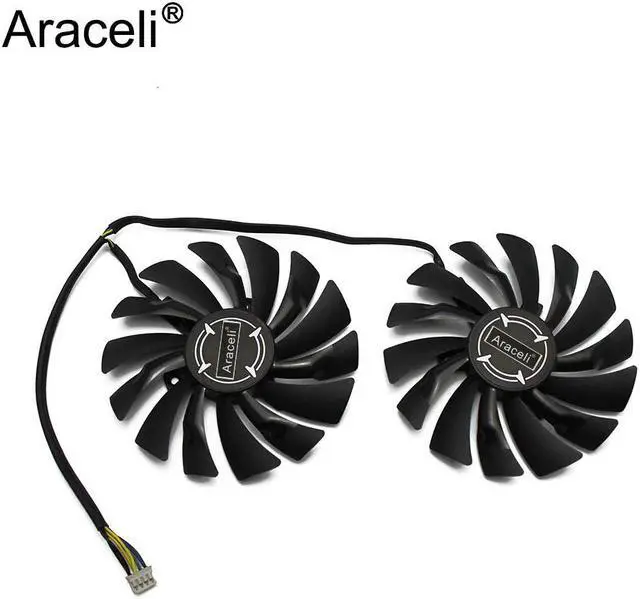 Main image of 2pcs/lot P104 100 MINER GTX 1080/1070/1060 fan For msi GTX1080 GTX1070 ARMOR 8G OC GTX1060 Graphics Card GPU cooling Fan