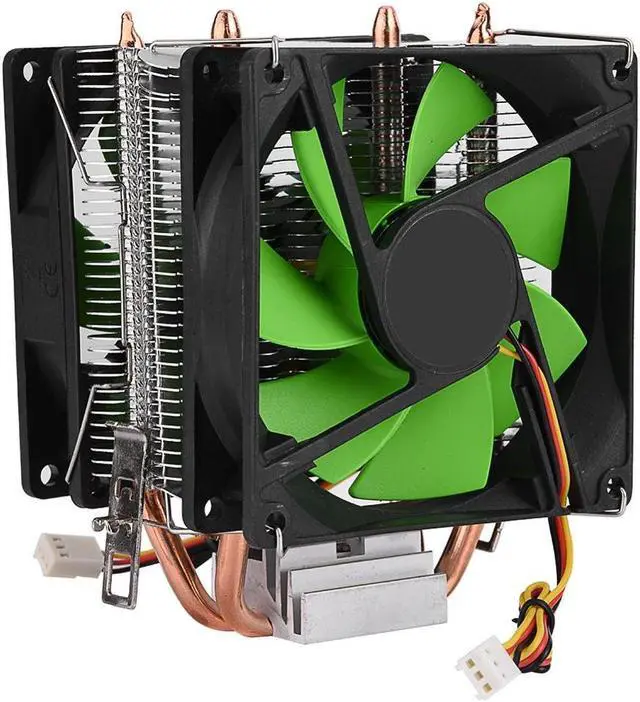 Alt view image 3 of 5 - 90mm 3Pin CPU Cooler Heatsink Quiet fans for Intel LGA775/1156/1155 for AMD AM2/AM2+/AM3 Dual sided Fan cpu fan