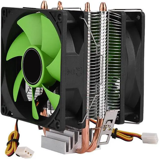 Alt view image 5 of 5 - 90mm 3Pin CPU Cooler Heatsink Quiet fans for Intel LGA775/1156/1155 for AMD AM2/AM2+/AM3 Dual sided Fan cpu fan
