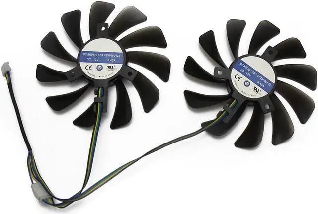 Alt view image 5 of 5 - 2PCS/lot 95MM FDC10U12S9 C CF1010U12S VEGA 64 56 Double Edition For XFX AMD Radeon VEGA56 VEGA64 RX590 Graphics Card Cooling Fan