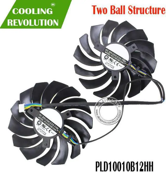 Alt view image 2 of 2 - 2pcs/lot video cards cooler FOR MSI GTX 1080/1070/1060 fan For msi GTX1080 GTX1070 ARMOR 8G OC GTX1060 Graphics Card GPU cooling