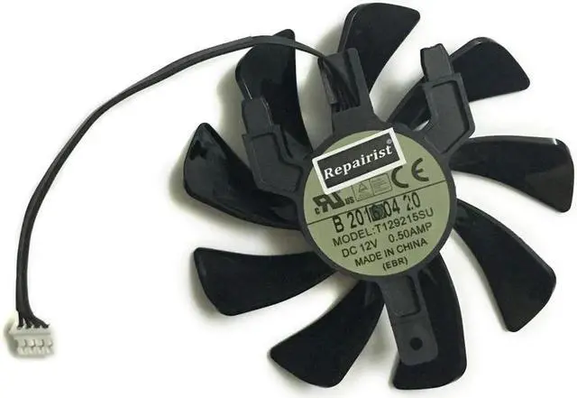 Main image of T129215SU GPU VGA Cooler Graphics Fan For Radeon Sapphire RX470D 4G D5 RX570 RX 570 ITX Video Card Cooling As Replacement
