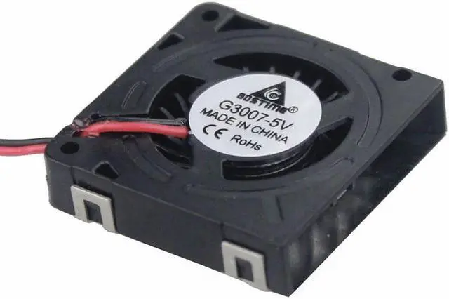 Alt view image 2 of 6 - 2 Pcs 3cm 3007 30X30X7mm 5V 0.2A Mini 3D Printer Cooler 30mm 30mmx7mm Blower 2Pin DC Cooling Fan
