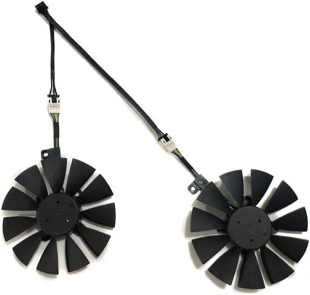 Alt view image 6 of 6 - 2pcs/set PLD09210S12HH EX GTX1070 EX GTX1060 GPU Video Cooler Fan For ASUS GeForce GTX 1070/1060 DUAL Graphics Card Cooling