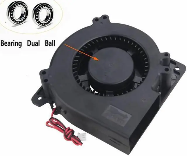 Alt view image 3 of 6 - 1pcs Dual Ball Bearing 120x32mm 24V Big Airflow Turbo Brushless DC Blower Fan 120mm x 32mm 12032B Large Cooling Fan