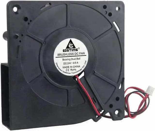 Alt view image 4 of 6 - 1pcs Dual Ball Bearing 120x32mm 24V Big Airflow Turbo Brushless DC Blower Fan 120mm x 32mm 12032B Large Cooling Fan