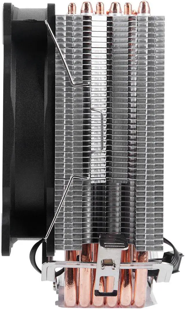 Alt view image 2 of 6 - 4PIN CPU cooler 6 heatpipe Single fan cooling 12cm fan LGA775 1151 115x 1366 support Intel AMD