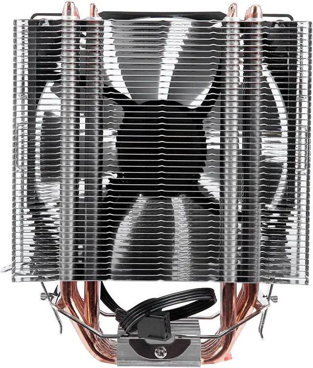 Alt view image 3 of 6 - 4PIN CPU cooler 6 heatpipe Single fan cooling 12cm fan LGA775 1151 115x 1366 support Intel AMD