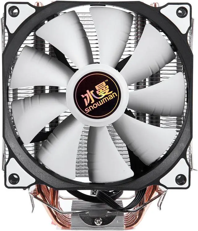 Main image of 4PIN CPU cooler 6 heatpipe Single fan cooling 12cm fan LGA775 1151 115x 1366 support Intel AMD