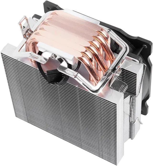 Alt view image 6 of 6 - 4PIN CPU cooler 6 heatpipe Single fan cooling 12cm fan LGA775 1151 115x 1366 support Intel AMD