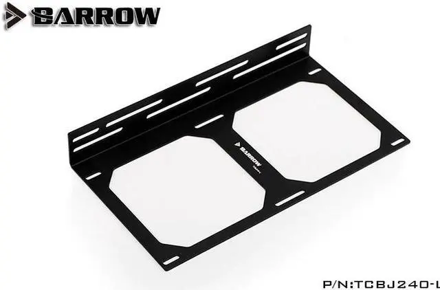 Alt view image 5 of 6 - Barrow fan radiator holder 12cm fan holder 240mm 360mm radiator bracket, computer case accessory gadget TCBJ240/360 L