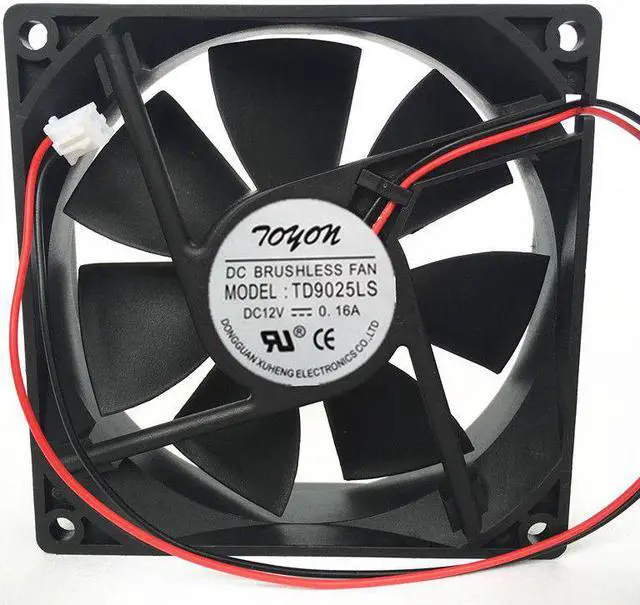 Main image of 1pc TONON TD9025LS DC 12V 0.16A hydraulic mute cooling fan 90*90*25MM 2pin