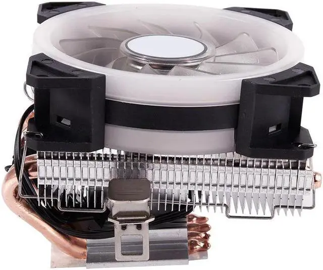 Alt view image 3 of 6 - 4 Heatpipes CPU Cooler 3Pin PWM LED 90mm Cooling Fan Radiator Heatsink for Intel LGA 1150/1151/1155/1156 for AMD AM3+ AM3 AM2