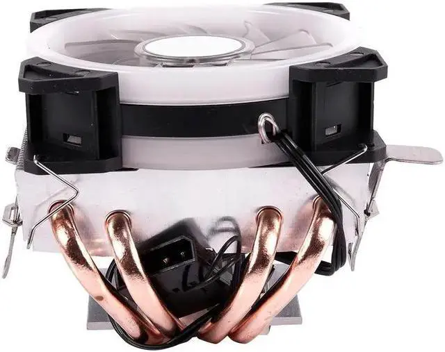 Alt view image 4 of 6 - 4 Heatpipes CPU Cooler 3Pin PWM LED 90mm Cooling Fan Radiator Heatsink for Intel LGA 1150/1151/1155/1156 for AMD AM3+ AM3 AM2