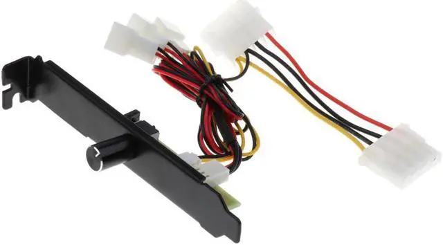 Alt view image 5 of 6 - 1 Piece PCI Fan Controller Bracket 3 Channels 3 Pin PC Cooler Cooling Fan Speed Controller PCI Bracket 3 12V For CPU/HDD/DDR/VGA