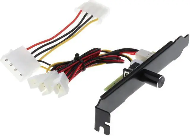 Alt view image 3 of 6 - 1 Piece PCI Fan Controller Bracket 3 Channels 3 Pin PC Cooler Cooling Fan Speed Controller PCI Bracket 3 12V For CPU/HDD/DDR/VGA