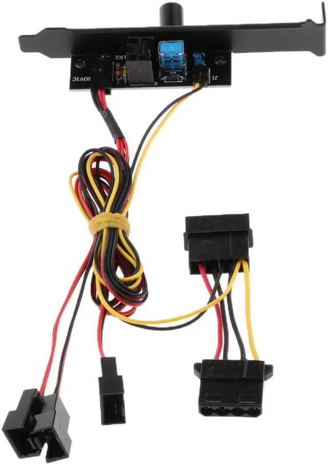 Alt view image 4 of 6 - 3 Channels PC Cooler Cooling Fan Speed Controller for CPU Case HDD DDR VGA AS L